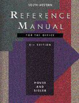 Reference Manual for the Office 8th 1994 9780538619929 Front Cover