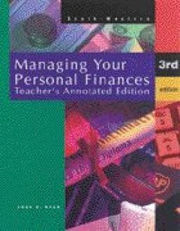 Managing Your Personal Finances 3rd 9780538628969 Front Cover