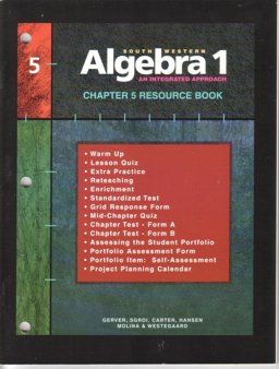Southwestern Algebra 1, Resource Book