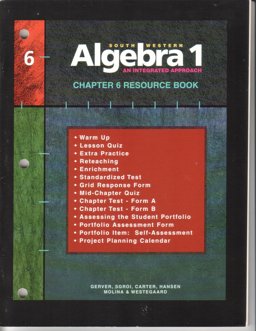 Southwestern Algebra 1, Resource Book