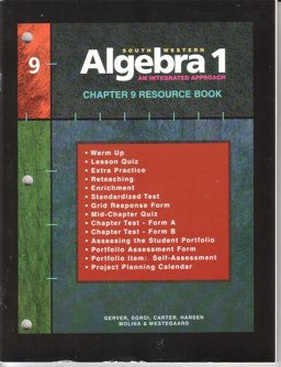 Southwestern Algebra 1, Resource Book