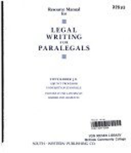 Legal Writing for Paralegals