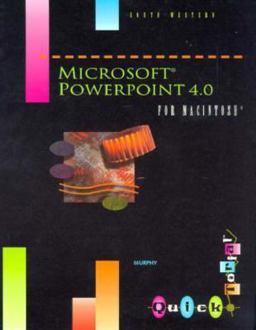 Microsoft PowerPoint 4.0 for Macintosh