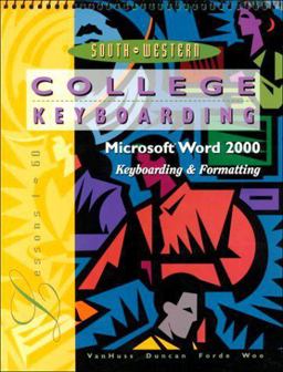 College Keyboarding, Microsoft Word 2000, Lessons 1-60