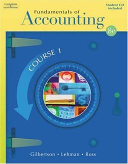 Fundamentals of Accounting Course 8th 9780538728089 Front Cover
