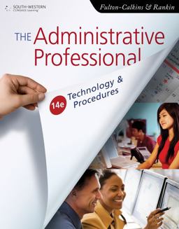 Administrative Professional Technology and Procedures 14th 9780538731041 Front Cover