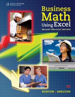 Business Math Using Excelï¿½ 2nd 9780538731195 Front Cover