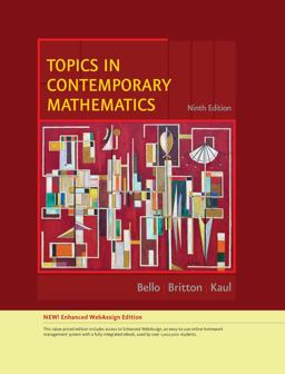Topics in Contemporary Mathematics, Enhanced Edition 9th 9780538737791 Front Cover