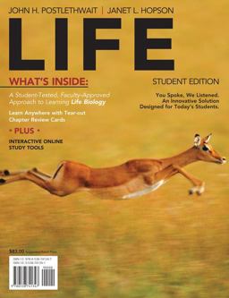 LIFE (with Biology CourseMate with EBook Printed Access Card)  9780538741347 Front Cover