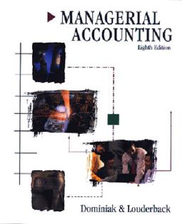 Managerial Accounting 8th 1996 9780538856126 Front Cover