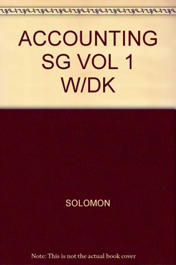 Accounting Sg Vol 1 W/Dk