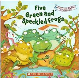 Five Green and Speckled Frogs 1st 9780545067010 Front Cover