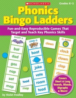 Phonics Bingo Ladders Fun-and-Easy Reproducible Games That Target and Teach Key Phonics Skills  9780545220606 Front Cover