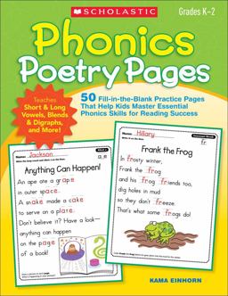 Phonics Poetry Pages