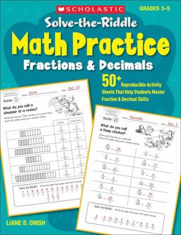 Solve-the-Riddle Math Practice - Fractions and Decimals