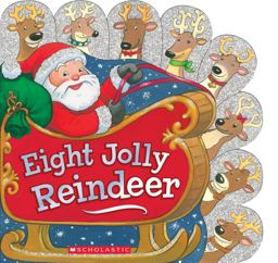 Eight Jolly Reindeer  9780545651455 Front Cover