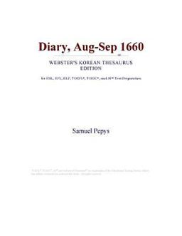 Diary, Aug-Sep 1660 (Webster's Korean Thesaurus Edition)