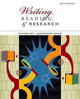 Writing, Reading, and Research Writing, Reading, and Research