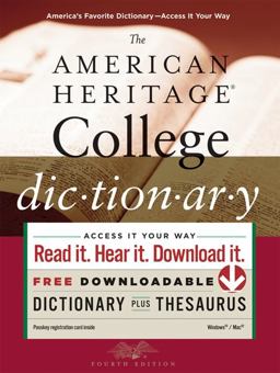 American Heritage College Dictionary 4th 9780547247663 Front Cover