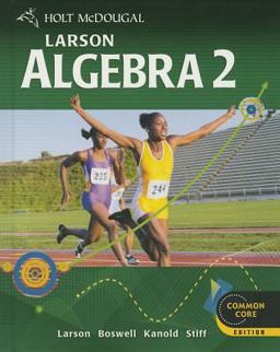 Holt McDougal Larson Algebra 2  9780547647159 Front Cover