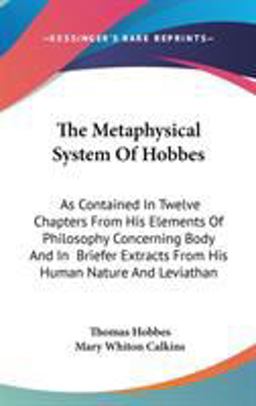 The Metaphysical System of Hobbes