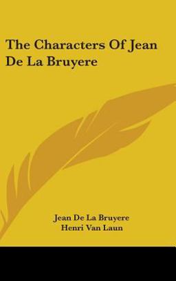 The Characters of Jean de la Bruyere