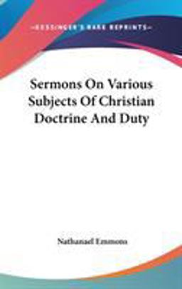 Sermons on Various Subjects of Christian Doctrine and Duty