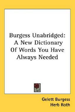 Burgess Unabridged Burgess Unabridged