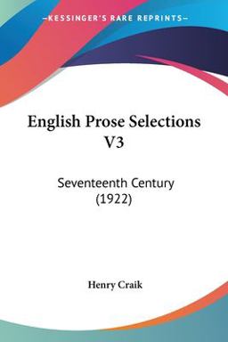 English Prose Selections V3