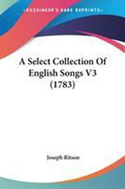 A Select Collection of English Songs V3