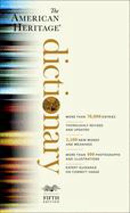 American Heritage Dictionary Fifth Edition 5th 9780553583229 Front Cover