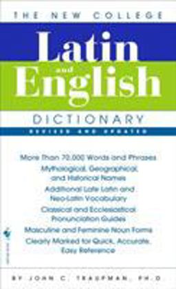 Bantam New College Latin and English Dictionary 3rd 9780553590128 Front Cover