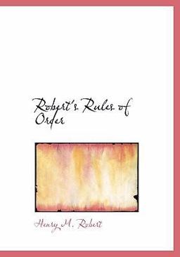 Robert's Rules of Order
