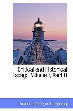 Critical and Historical Essays