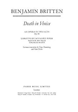 Death in Venice Death in Venice