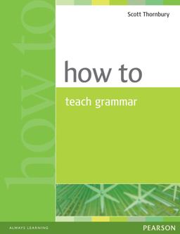 How to Teach Grammar  9780582339323 Front Cover