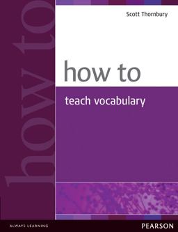 How to Teach Vocabulary  9780582429666 Front Cover