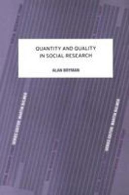 Quantity and Quality in Social Research Quantity and Quality in Social Research