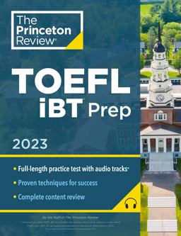 Princeton Review TOEFL IBT Prep with Audio/Listening Tracks 2023