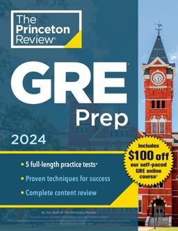 Princeton Review GRE Prep 2024
