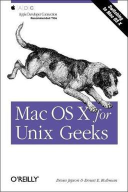Mac OS X for Unix Geeks  9780596003562 Front Cover