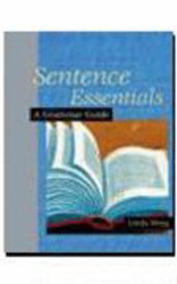 Sentence Essentials A Grammar Guide  9780618000364 Front Cover