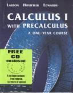 Calculus 1 with Precalculus A One-Year Course  9780618087600 Front Cover