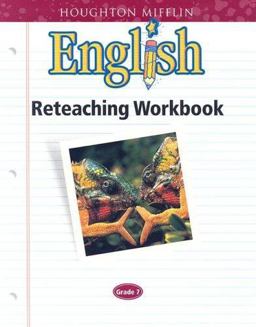 HM English Reteaching Workbook Grade 7