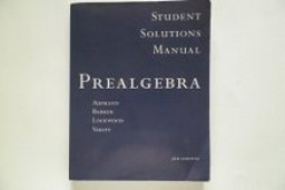 Prealgebra Student Solutions Manual : Used with ... Aufmann-Prealgebra 3rd 9780618121632 Front Cover