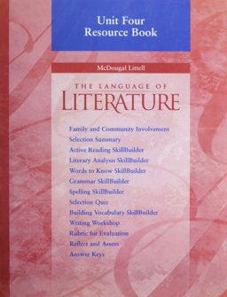 Language of Literature Unite Four Resource Book, Grade 7  9780618146673 Front Cover