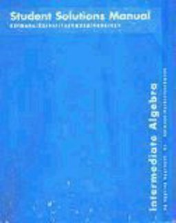 Intermediate Algebra Paperback Student Solutions Manual