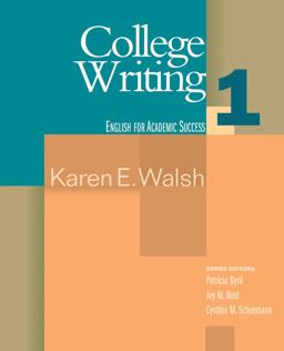 College Writing 1 English for Academic Success  9780618230280 Front Cover