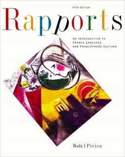 Rapports An Introduction to French Language and Francophone Culture 5th 9780618239948 Front Cover