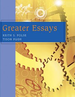 Greater Essays  9780618260461 Front Cover